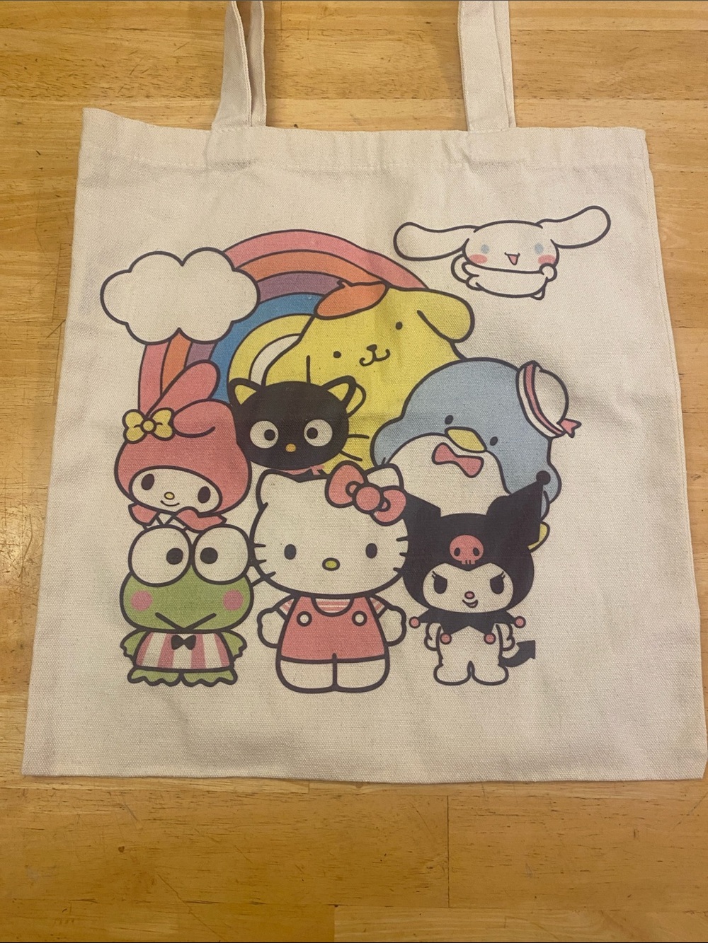 Hello Kitty and Friends Canvas Tote - NWT about 14x15 - Picture 2 of 8